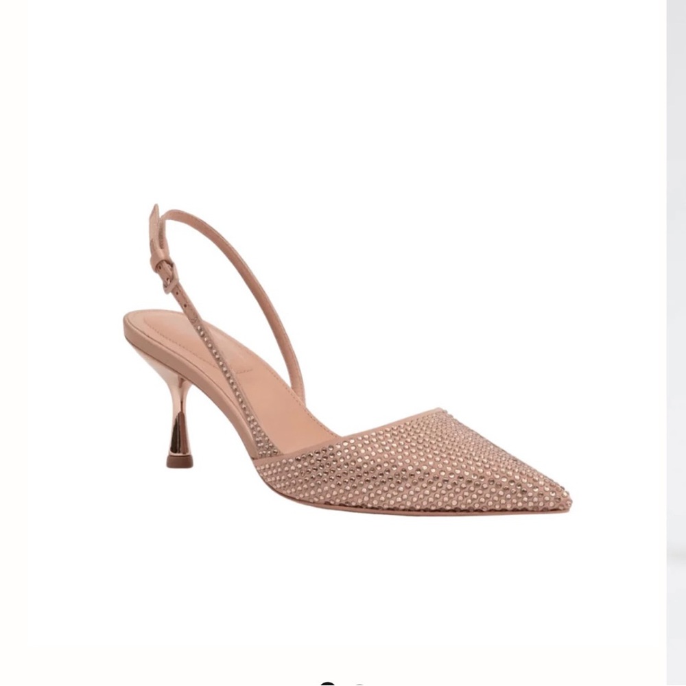 Johnathan. Simkhaii shoe Dylan  crystal embellished  shoe Color blush
